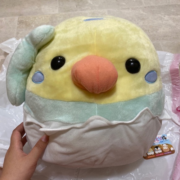 Kotori Tai Tamago Kara Big Plush pastel rainbow - Picture 1 of 11